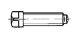 DIN 480 - Винт с квадратной головкой, буртиком и закругленным концом 