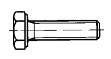 DIN 933 (ISO 4017) - Болт машиностроительный с шестигранной  головкой и полной резьбой 