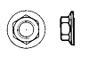DIN 6923 (ISO 4161) (ISO 10663) (EN 1661, 14218) - Гайка шестигранная с буртиком 