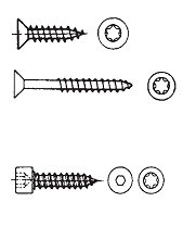 „ISR“ - Шуруп с потайной головкой с внутренним шестигранником / с  отверстием  под ключ  TORX – шуруп для деревянных поверхностей (Арт. 88098) – шуруп типа ABC-SPAX (Арт. 88091) – шуруп специальный типа ABC-SPAX (Арт. 88192–88197) Шуруп с внутренним шести