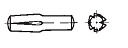 DIN 1474 - Штифт насеченный. Насечки с обратной конусностью на половине длины штифта