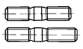 DIN 949-1 DIN 949-2 - Шпилька с метрической резьбой для глухой  посадки MFS(формат А – 2 d; формат В – 2,5 d)
