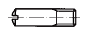 DIN 427 (ISO 2342) - Винт установочный со шлицем и коническим  концом 