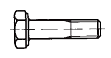 DIN 931 (ISO 4014) - Болт машиностроительный с шестигранной головкой и неполной резьбой