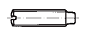 DIN 417 (ISO 7435) - Винт установочный цилиндрический со шлицем и цапфой